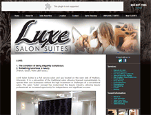 Tablet Screenshot of luxesalonsuites.com